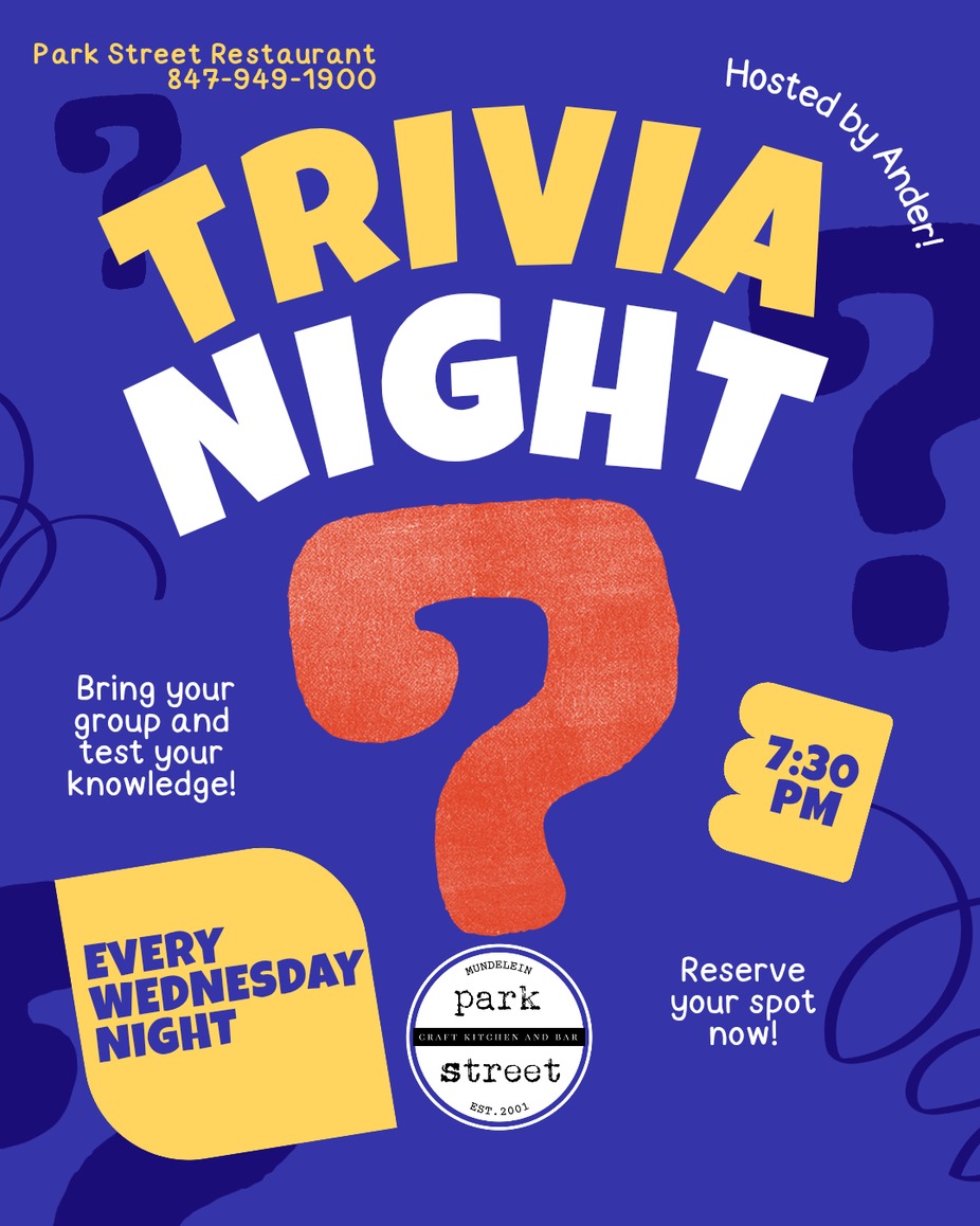 Trivia Night every Wednesday event photo