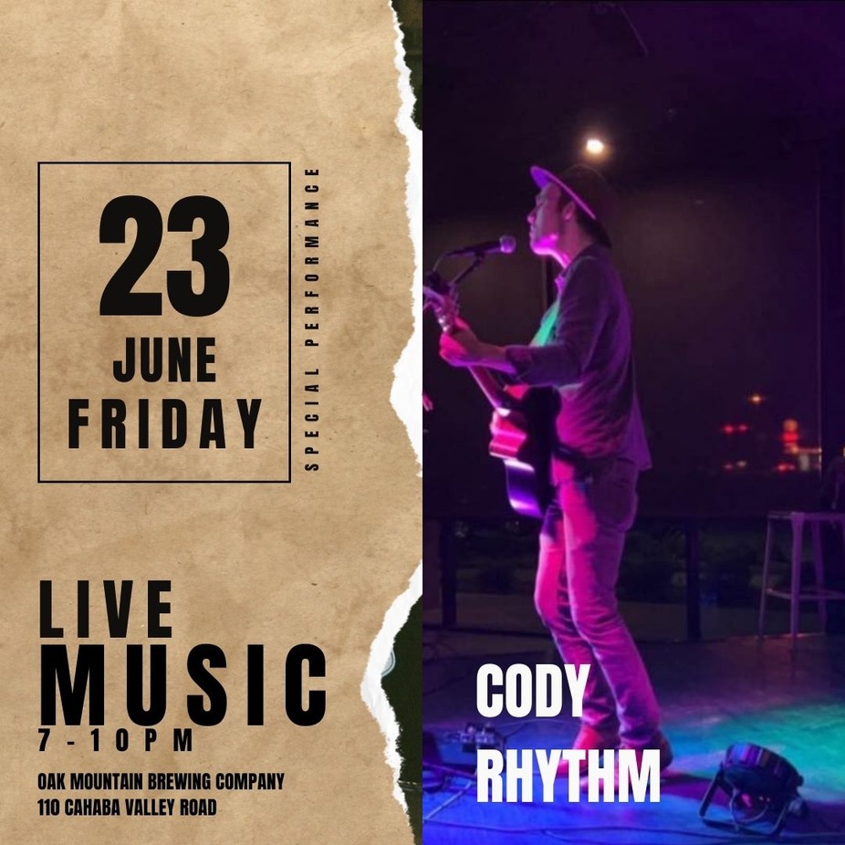 Live Music: Cody Rhythm 7-10pm event photo