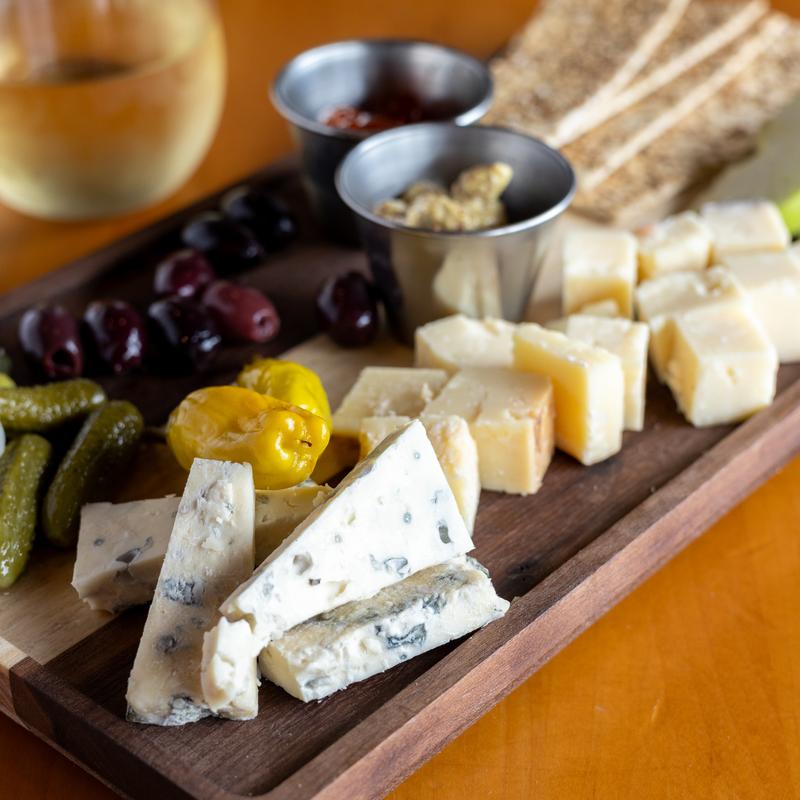 three cheese board or three meat board photo