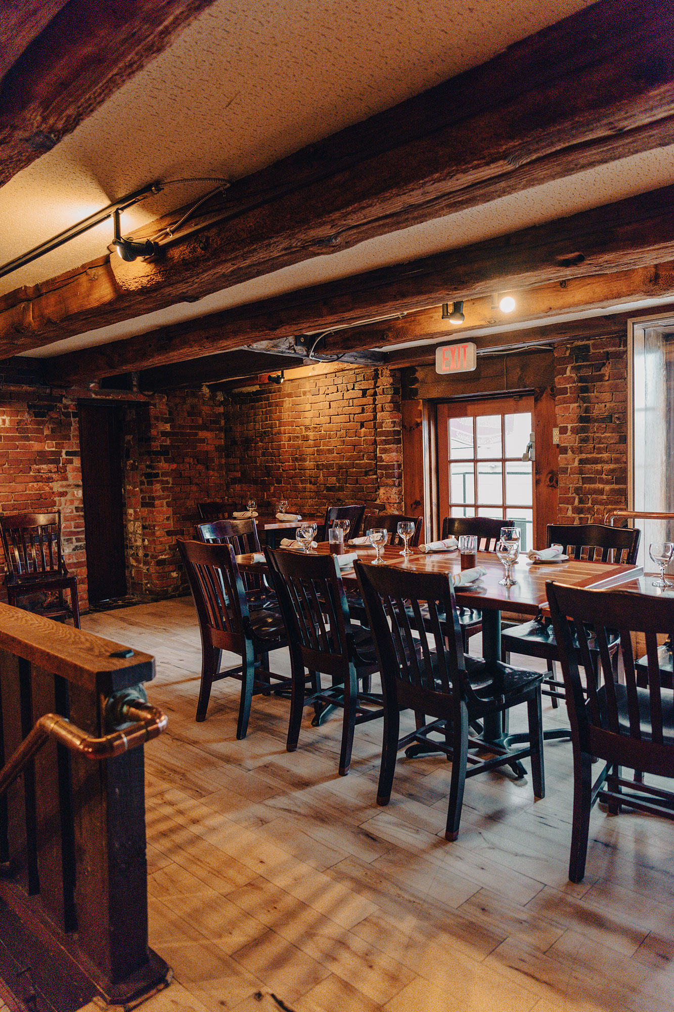 Interior, seating area upstairs.
