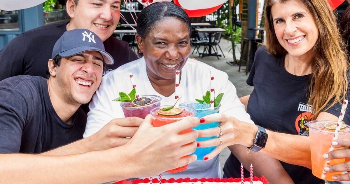 Guests during a birthday event