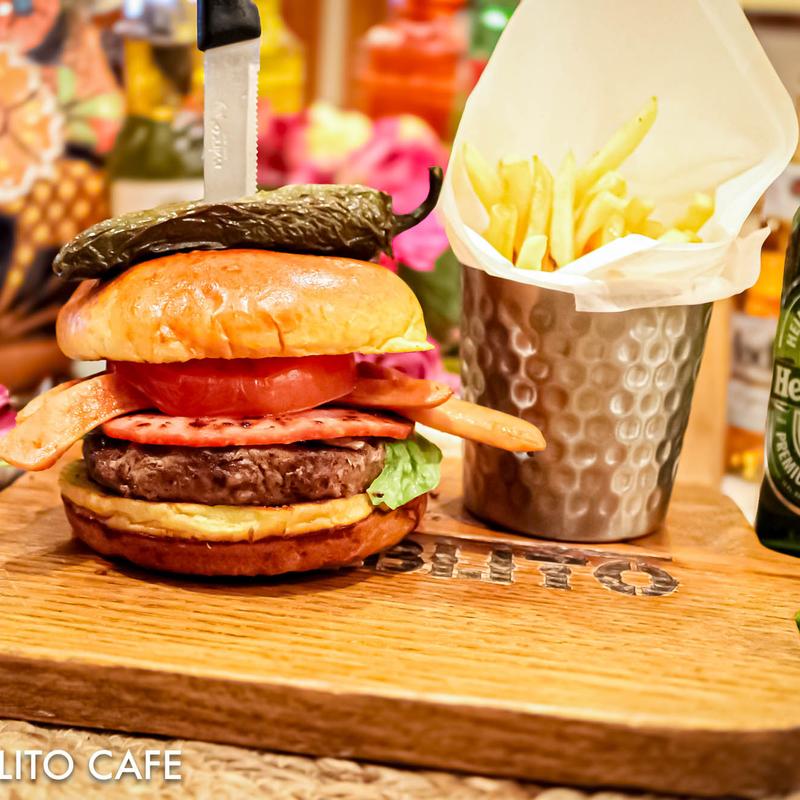 menu item 15 of 19, Mi Pueblito Burger