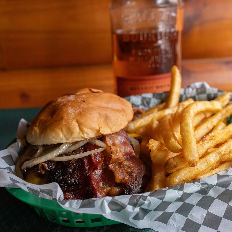Bacon Bourbon Jam Burger photo