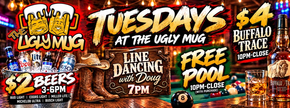 Beers, Boots, Bourbon & Billiards - EVERY TUESDAY event photo