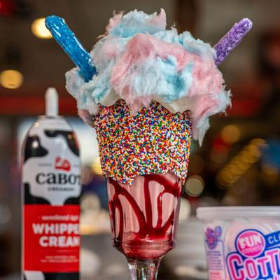 Cotton candy milkshake.