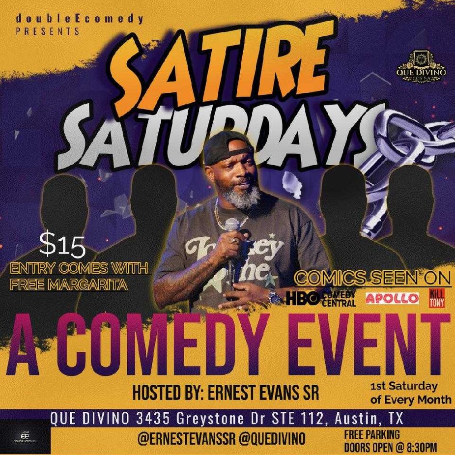 SATIRE SATURDAY COMEDY! event photo