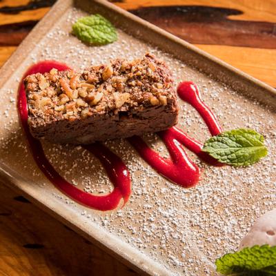 Flourless Chocolate Pecan Torte