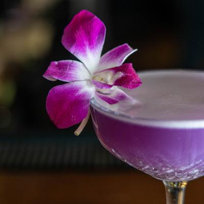 Alma De Frida cocktail, closeup.