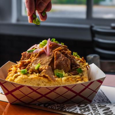 Brined Turkey with melted Gouda on Biscuit Bread.