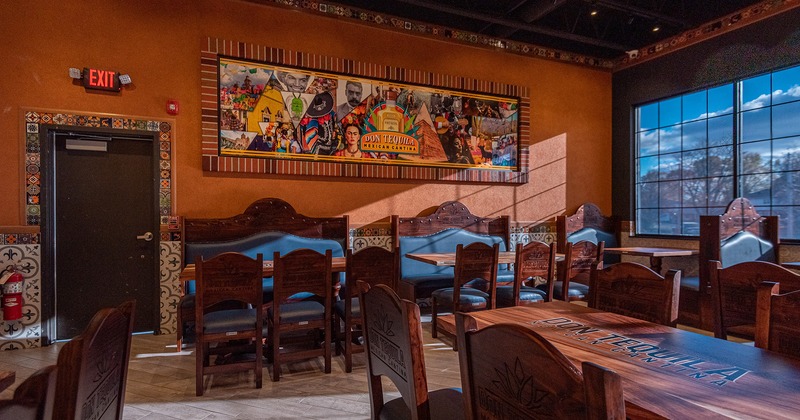 Cozy interior dining area