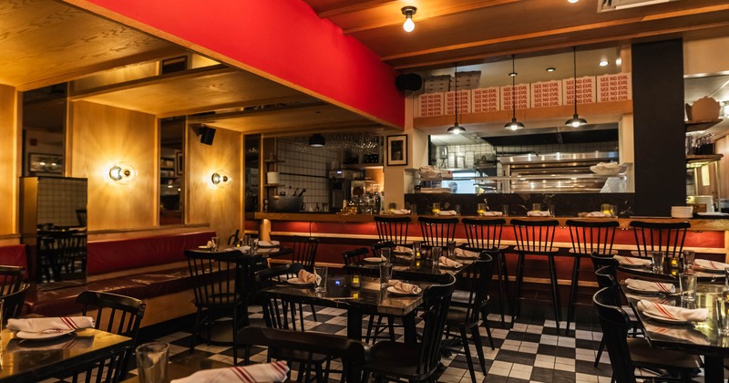 Interior, dining and bar areas