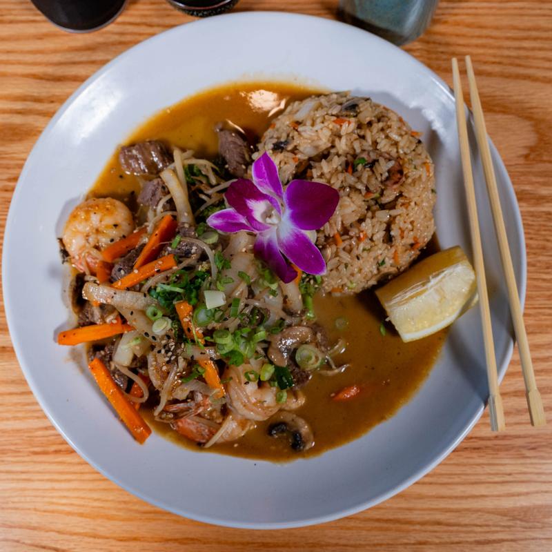 menu item 29 of 31, Hibachi Filet Mignon & Jumbo Shrimp