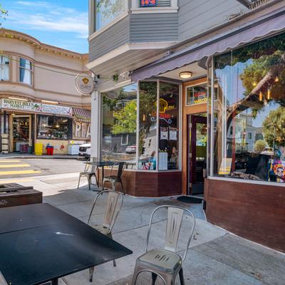 Exterior, seating area.