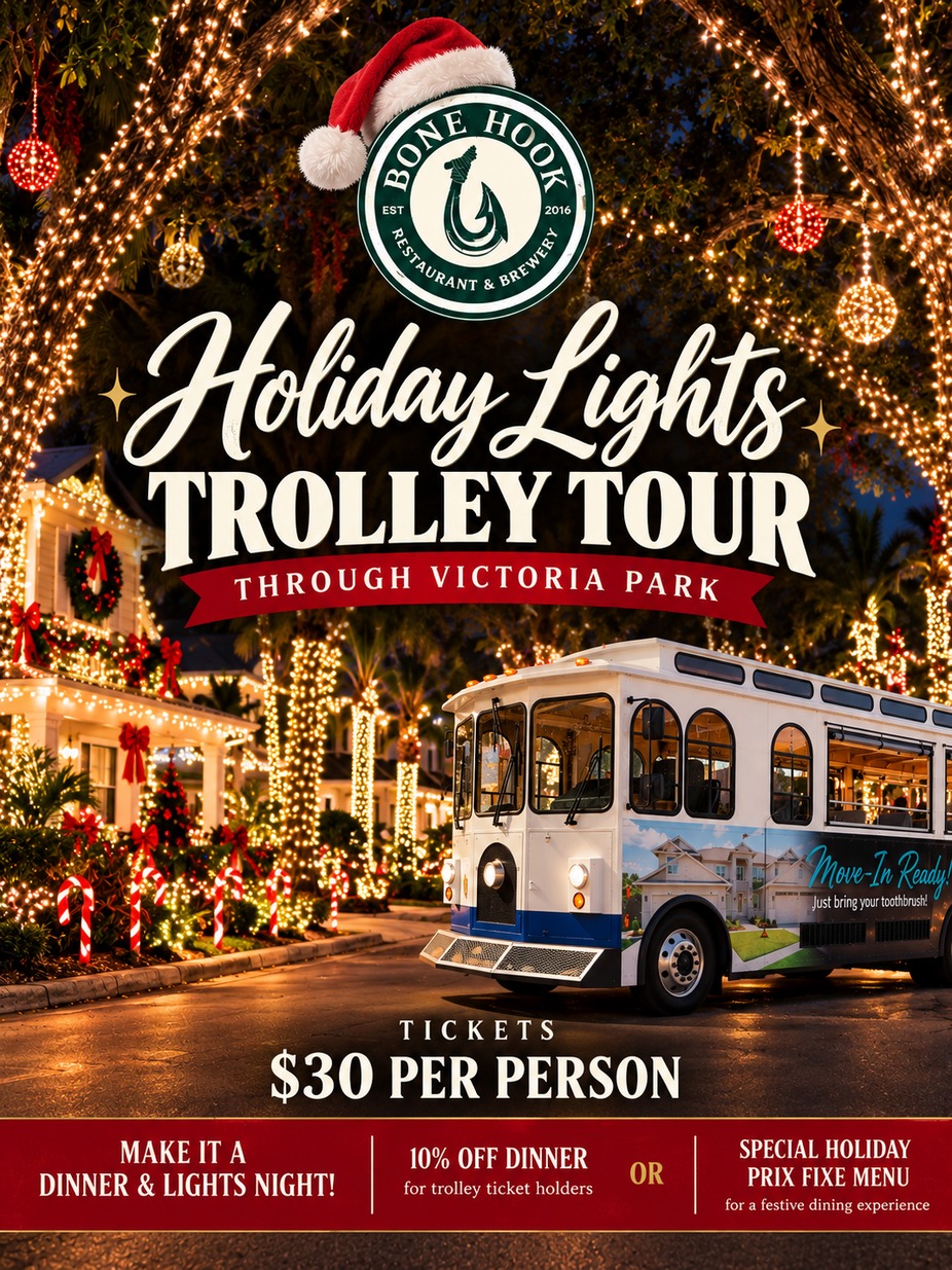 Holiday Lights Trolley Tour Through Victoria Park event photo