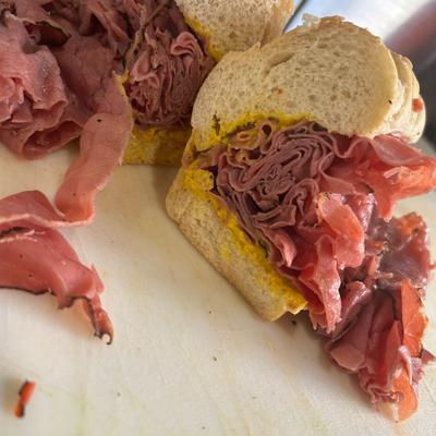 The Pastrami sandwich.