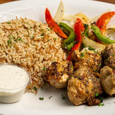 Chicken kabob.