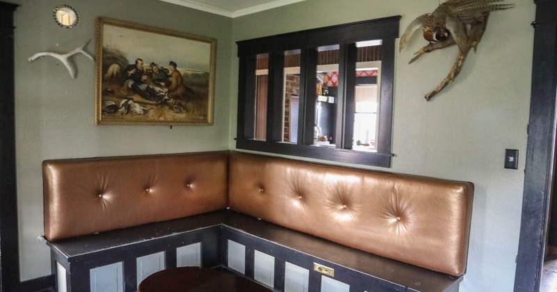 Interior, booths and table