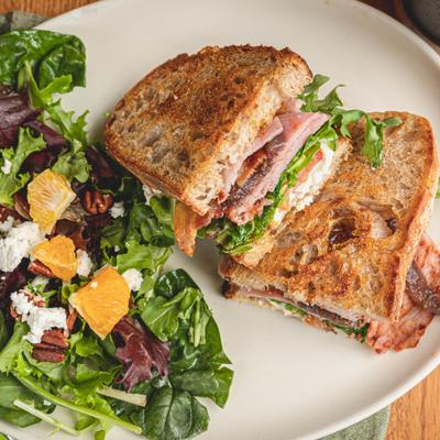 Bon Cochon Sourdough and mixed salad