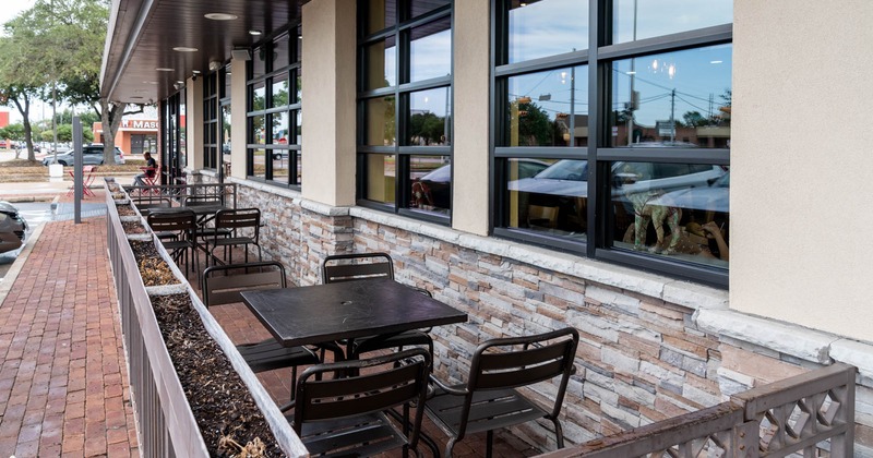 Outdoor seating area