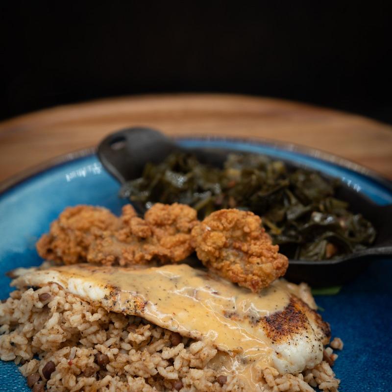 Blackened or Fried Redfish photo