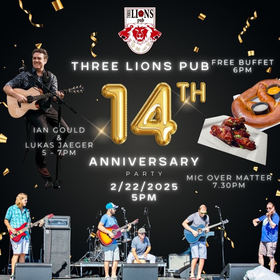 Three Lions Pub 14-Year Anniversary Celebration event photo