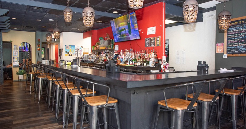 Interior, bar counter area