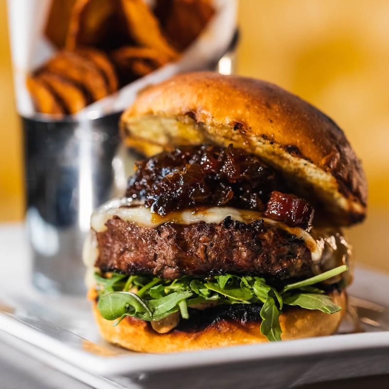 Onion Bacon Angus Burger photo