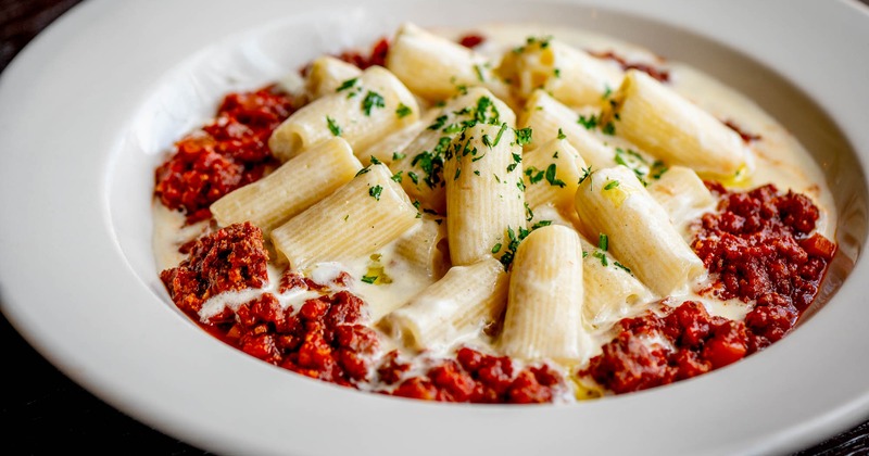 Rigatoni with Bolognese ragu