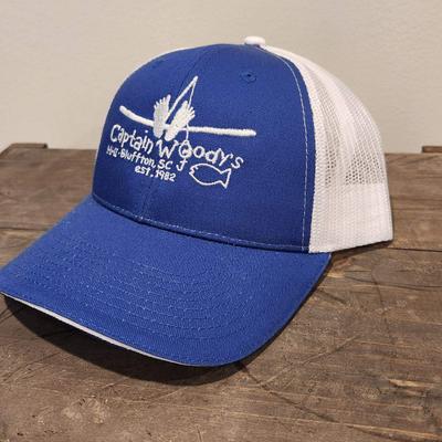 Baseball Hat Blue/White photo