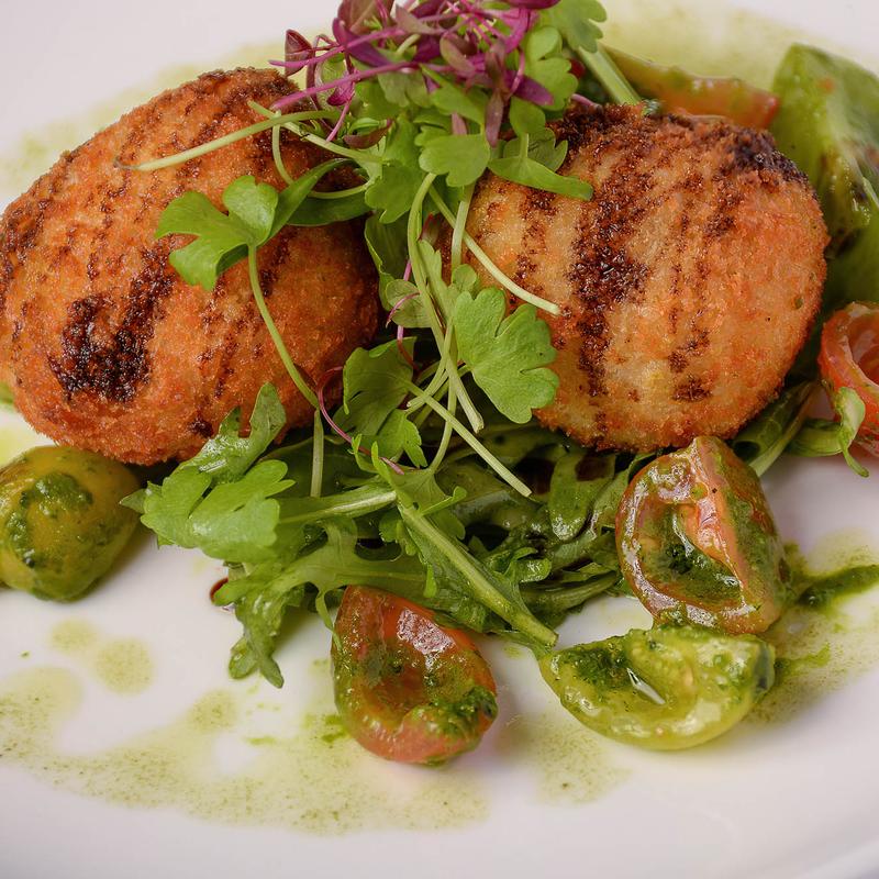 Baby Eggplant & Fresh Burrata photo