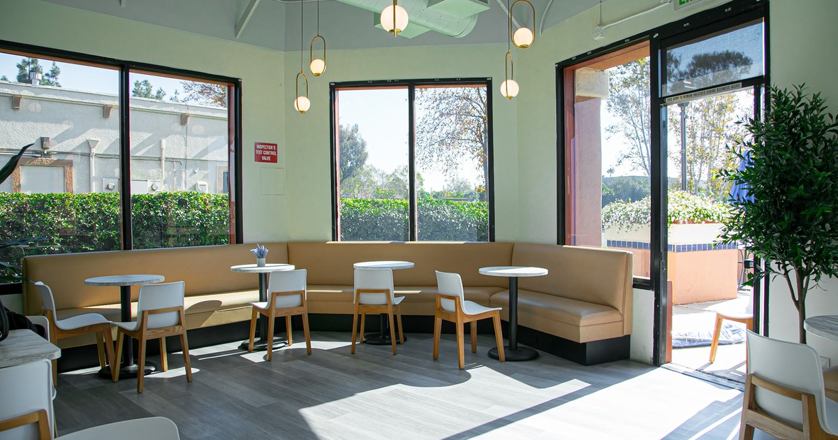 Interior space, seating area