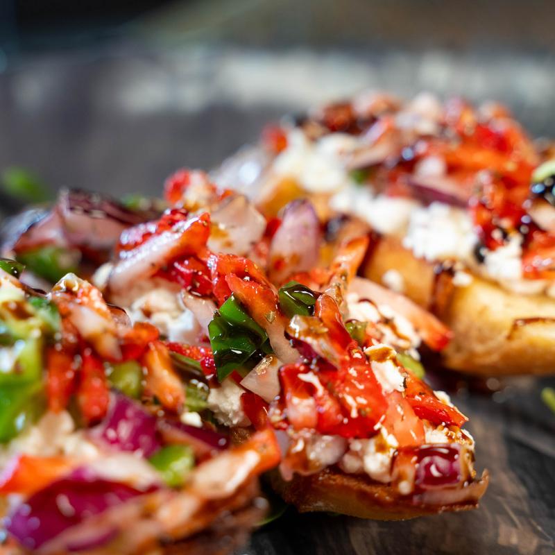 menu item 4 of 18, Strawberry Bruschetta