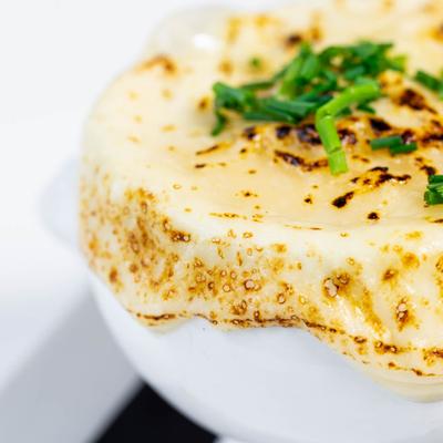 French Onion Soup, closeup