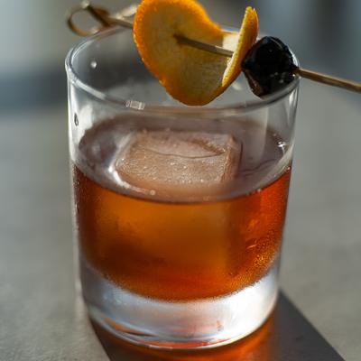 Old Fashioned cocktail.