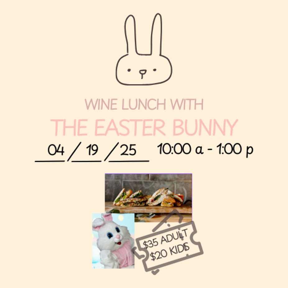 {Wine} Brunch with the Easter Bunny event photo