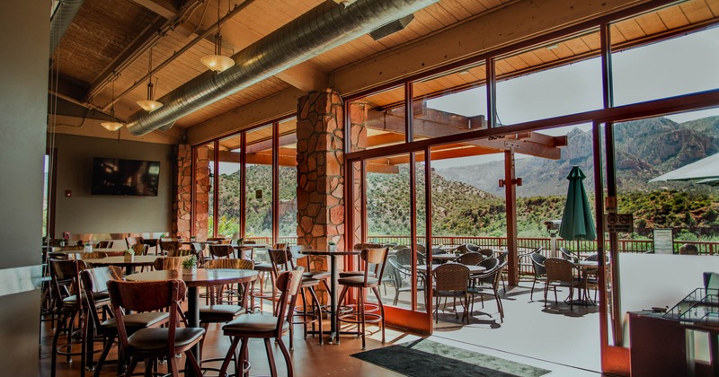 View of a dining area and open terrace