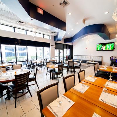 Interior, dining area.