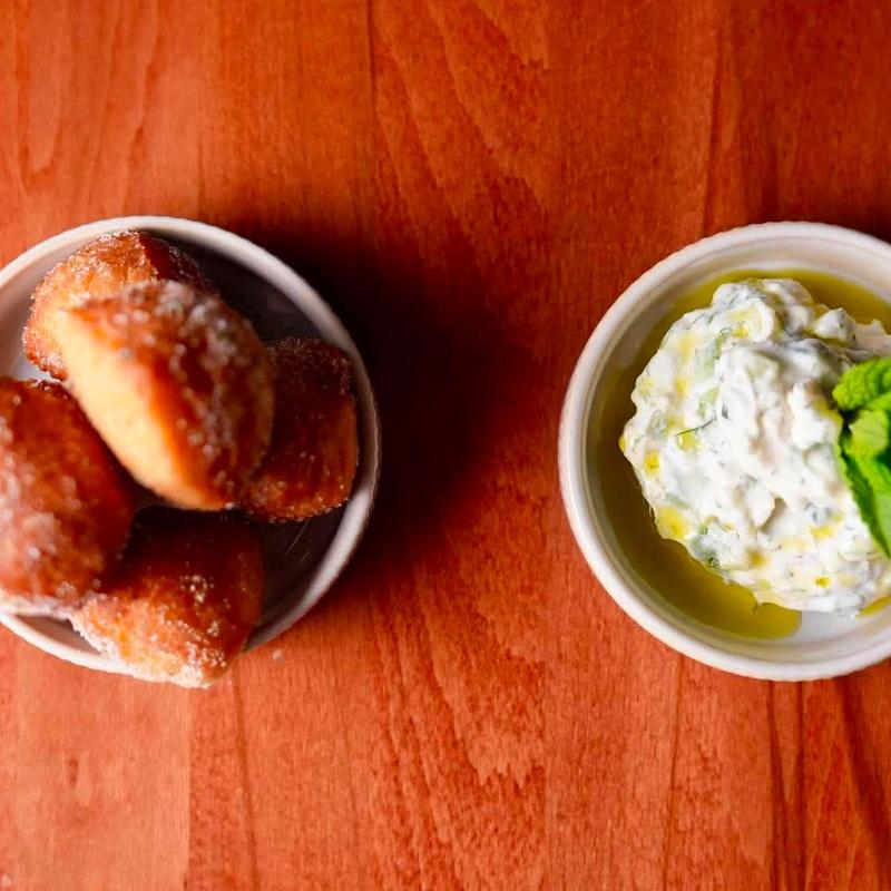 Tzatziki Doughnuts | Mint | Olive Oil | Oregano | Sugar photo