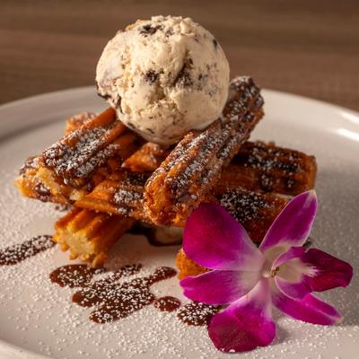 Churros with icecream.
