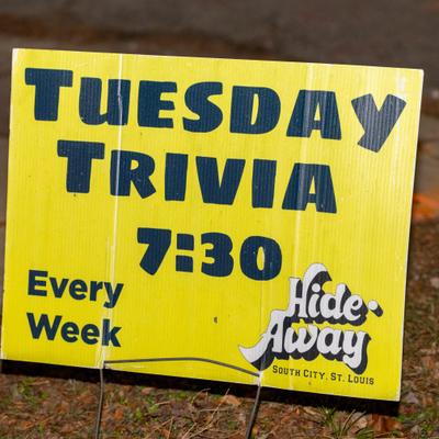 Promotional material for a weekly event.