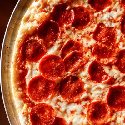 Pepporoni Pizza, close-up.