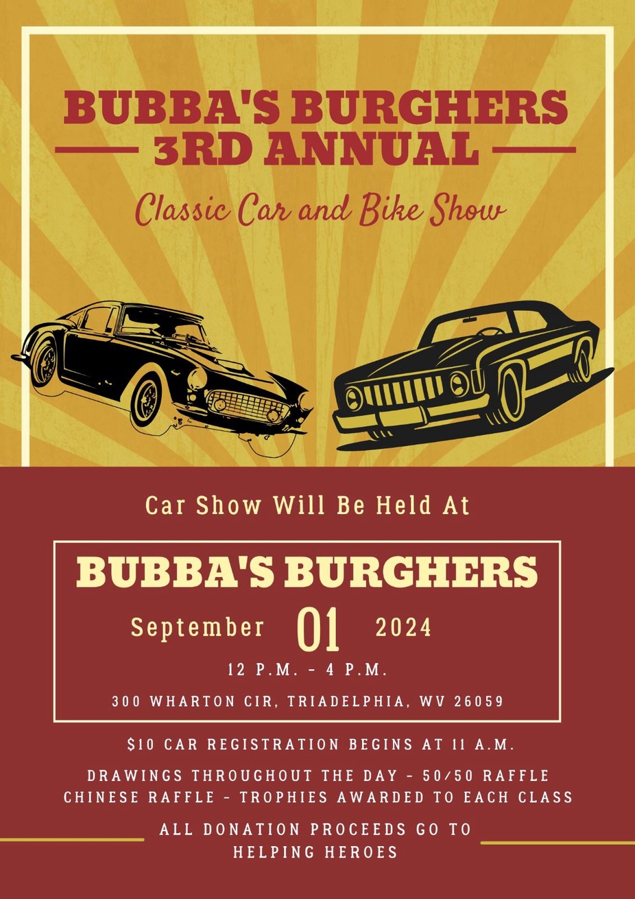 Bubba's Third Annual Classic Car & Bike Show event photo