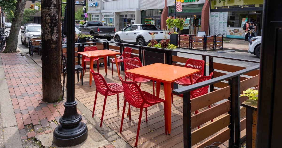 Outdoor seating space