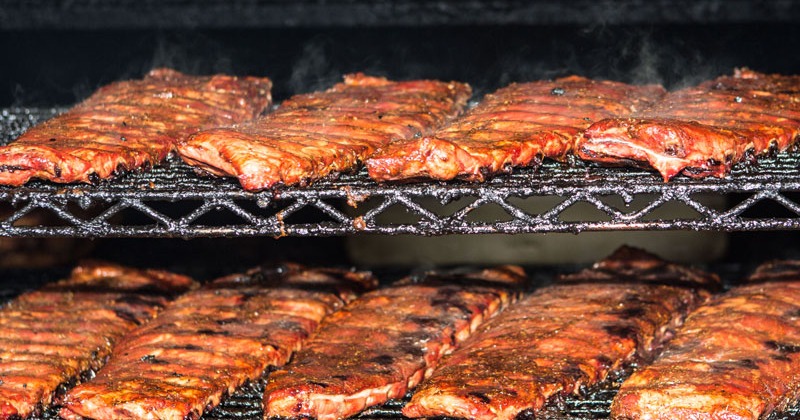 Pork Ribs on the Smoker
