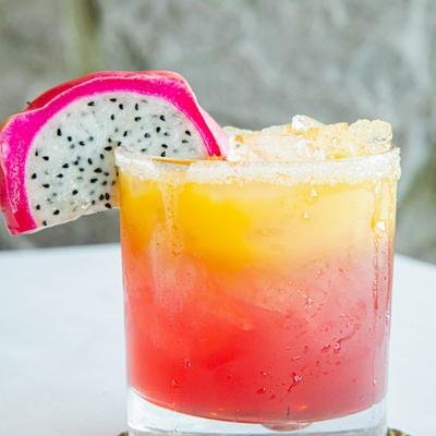 Dragon Fruit Margarita drink.