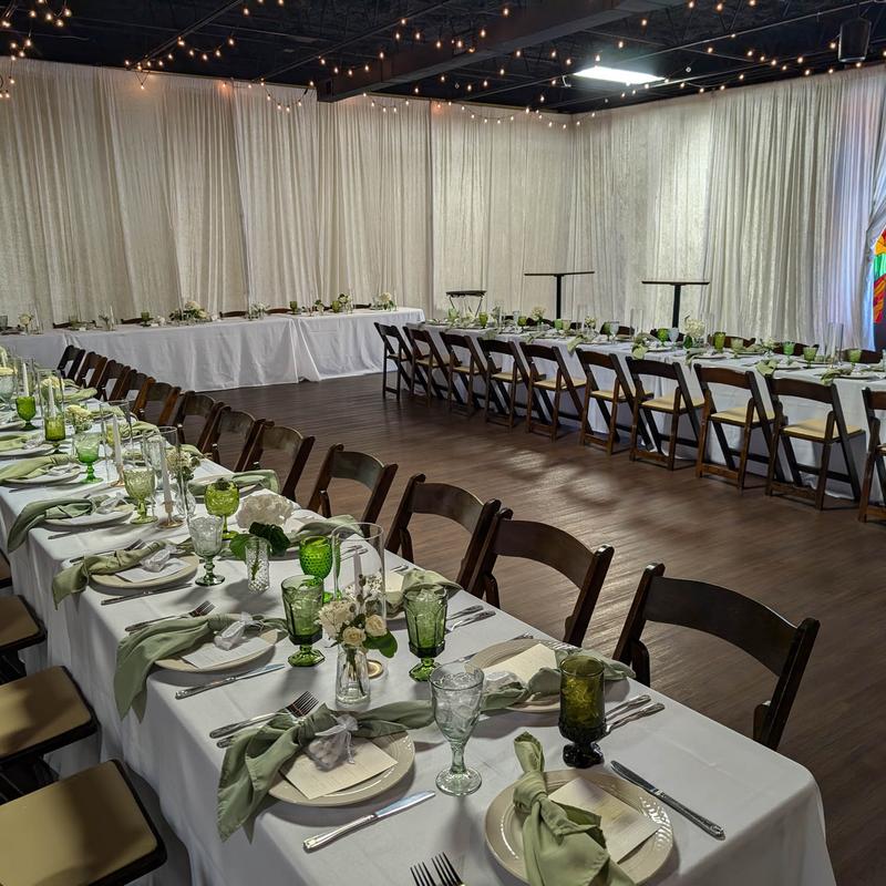 Interior, tables all lined up