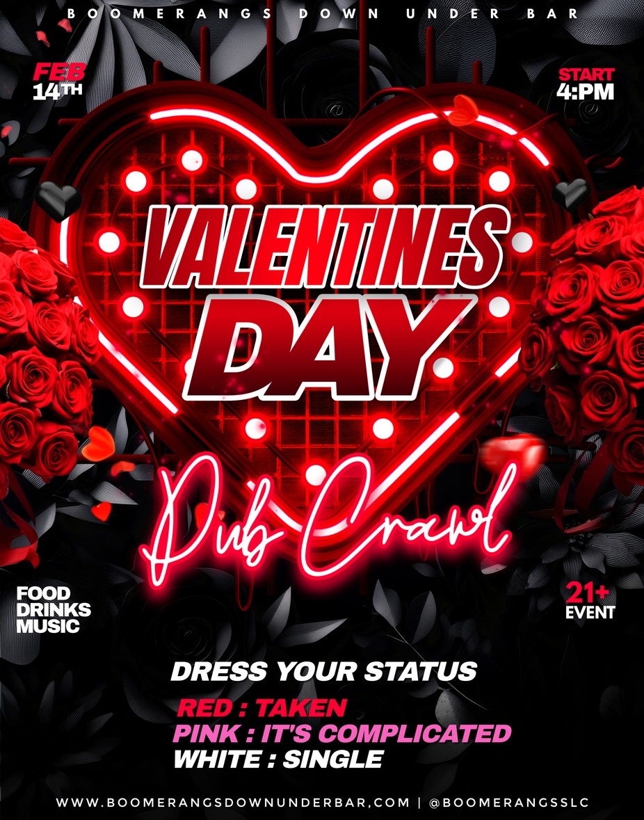 Valentine's Day Stoplight Bar Craw event photo