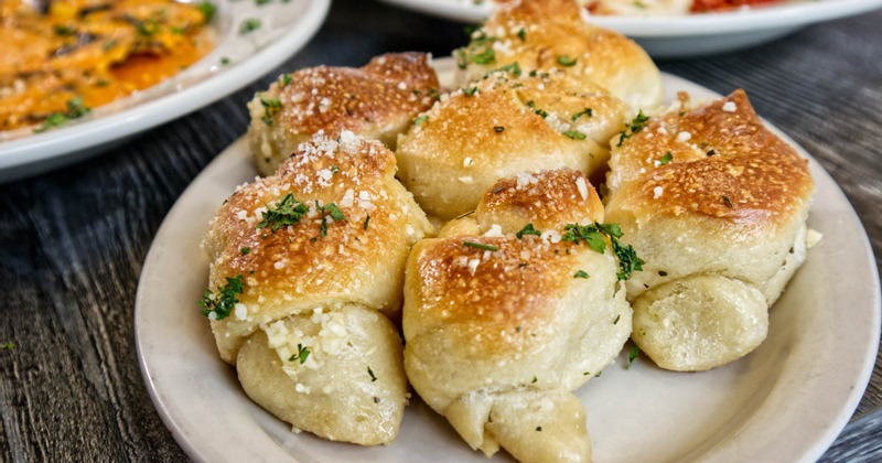 Garlic bread closeup