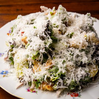 Goat cheese ceasar salad.