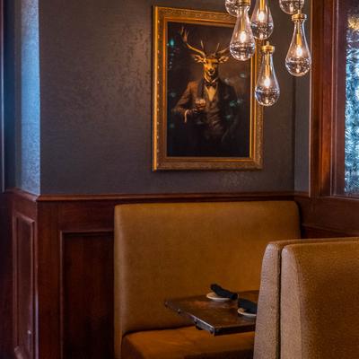 Intimate dining area.